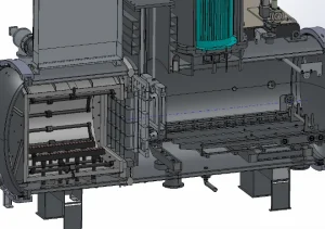 3D Structural Diagram of Dual-chamber-Vacuum-Gas-Quenching-Furnace