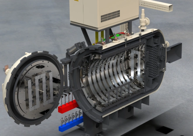 SIMUWU industrial vacuum annealing furnace with high-vacuum chamber for stress relief and spheroidization of 3D-printed metal components