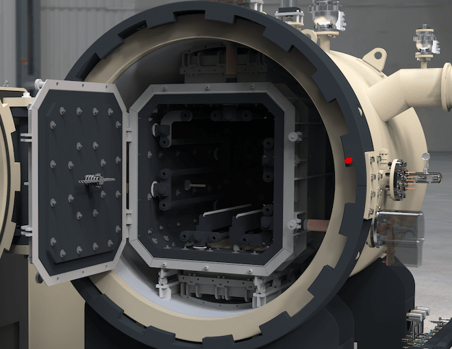 Vertical Vacuum Gas Quenching Furnace Interior