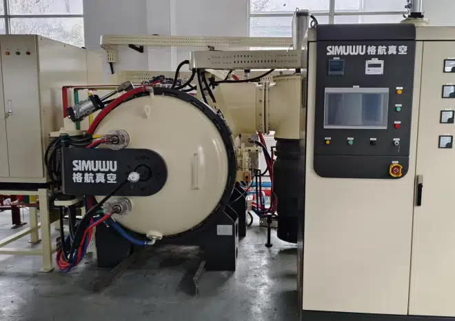 SIMUWU high-temperature vacuum brazing furnace RHVB-446H with front-loading design for industrial scale heat exchanger production