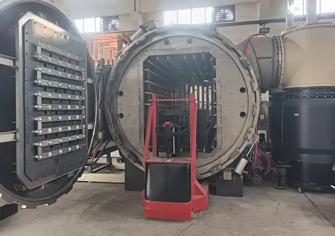 Vacuum annealing furnace heating chamber utilizing molybdenum elements for high-purity thermal processing of titanium and stainless steel